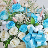 Blue Lagoon in Basket