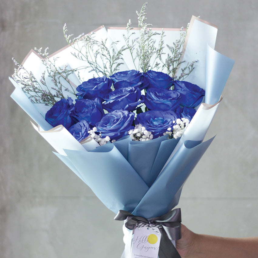 Majestic Blue Romance Bouquet