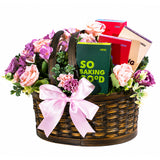 Blumerose in Basket