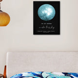 Custom Love Message Frameless Photo Blue