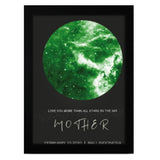 Custom Love Message Frameless Photo Green