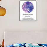 Custom Love Message Frameless Photo Purple