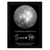 Custom Love Message Frameless Photo Silver