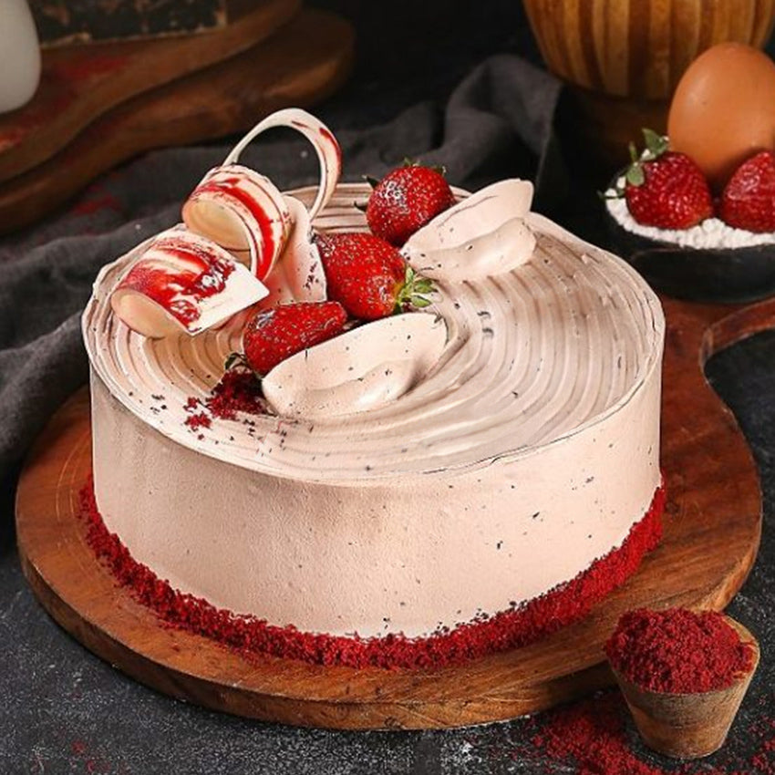 Red Velvet Nutella Cake