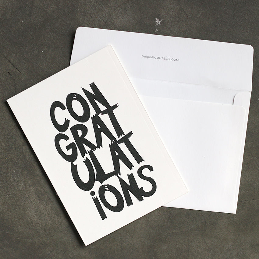 Outerbloom Cardkit Congratulations