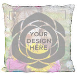 Custom Gold Sequins Square Pillow