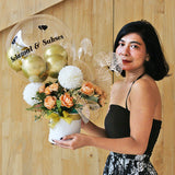 Golden Glow Balloon Artificial