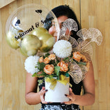 Golden Glow Balloon Artificial