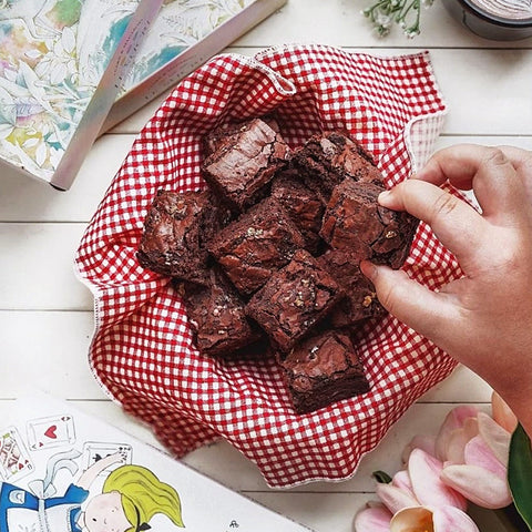 Le Sucre Fudgy Brownies with Callebaut Chocolate