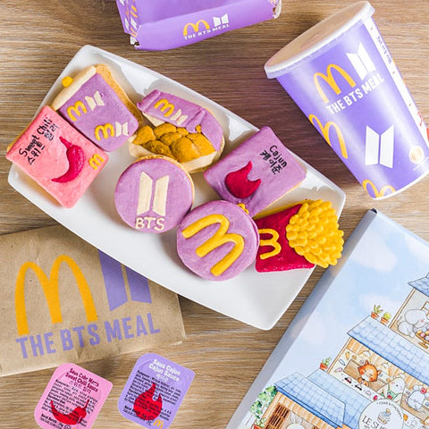 Le Sucre BTS X McD Round Macaroon - 7  Pcs