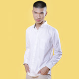 Menssentials Embroidered White Shirt