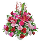 Blush Rose, Lillies in Vase