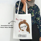 Outerbloom Custom Vogue Calico Tote Bag