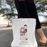 Outerbloom Custom Vogue Canvas Tote Bag