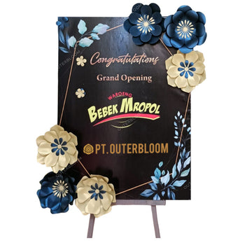 Raven Bloom Paper Flower Board