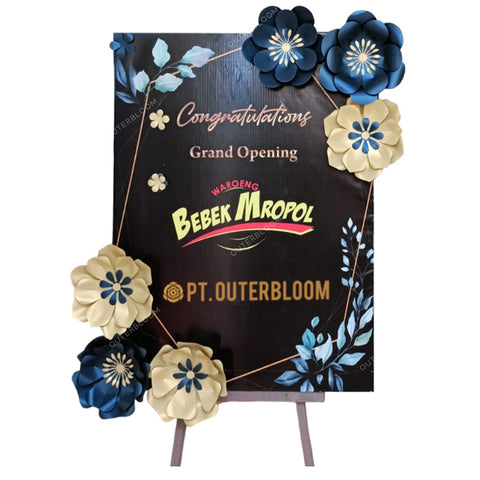 Raven Bloom Paper Flower Board