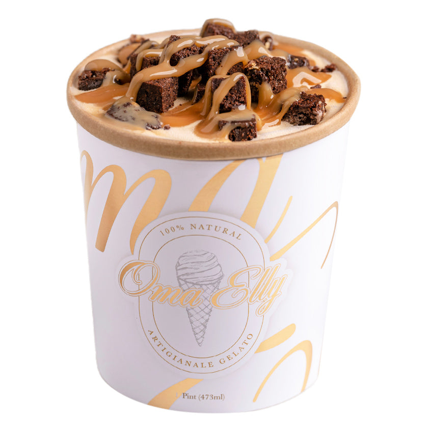 Oma Elly Dulce De Leche Biscoff Gelato - 473 mL