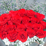 Midnight Hand Bouquet - Fiery Red