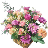 Rosey Lilac in Basket