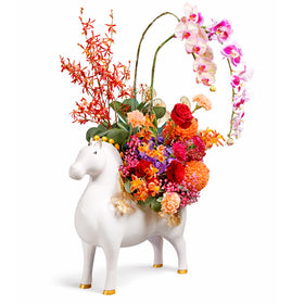 Orchid Horse in Vase