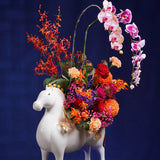 Orchid Horse in Vase