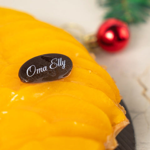 Oma Elly Peach Tart Cake