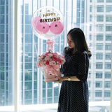 Pink Butterfly Balloon Bloom Box