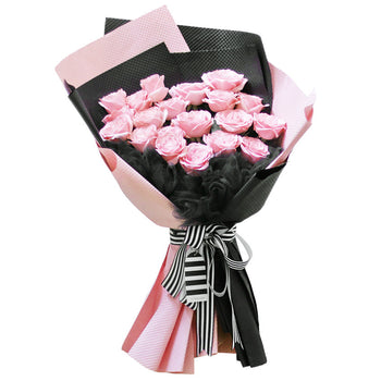 [Valentine] Black Pink Bouquet