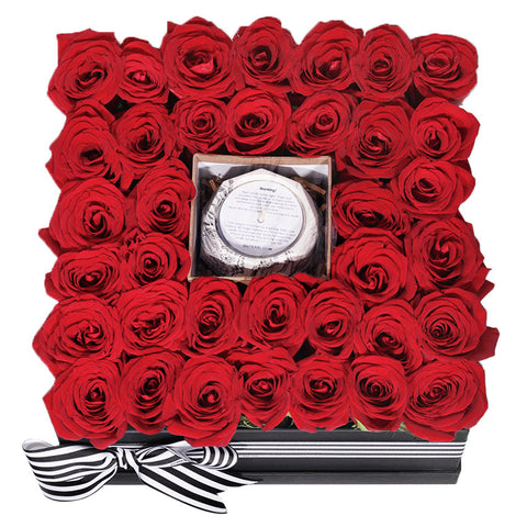 Rose Flame Bloom Box