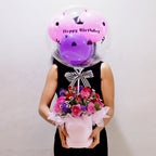 Rose Serenade Balloon Bloom Box