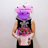 Rose Serenade Balloon Bloom Box