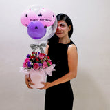 Rose Serenade Balloon Bloom Box