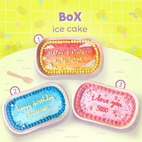 Sweetooth Ice Cake Box