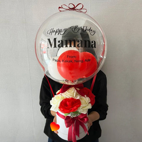 Scarlet Surprise Balloon Artificial