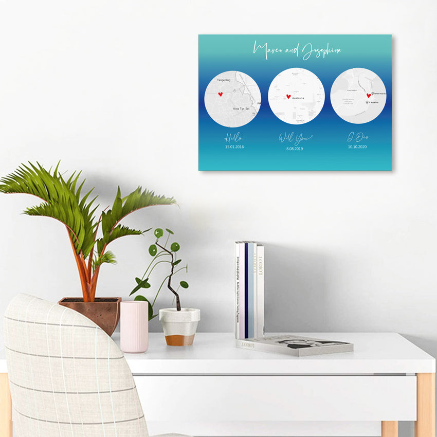 Frameless Love Journey Custom Circle