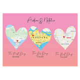 Frameless Love Journey Custom Heart