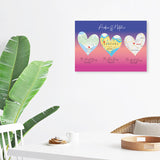 Frameless Love Journey Custom Heart