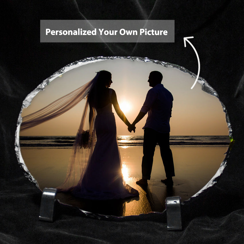 Custom Stone Printing Photo Oval