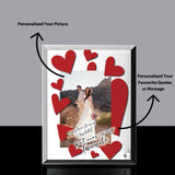 Custom Crystal Photo Frame Ever Fallen In Love