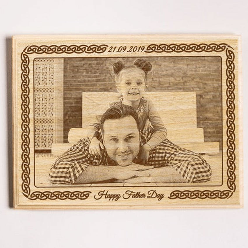 Custom Photo Wood Engraved