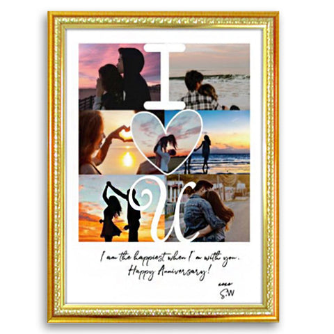 Custom Photo Collage I Love U