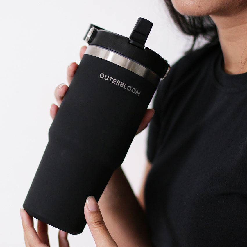 Outerbloom Personalized  Tumbler Titan Black Phantom