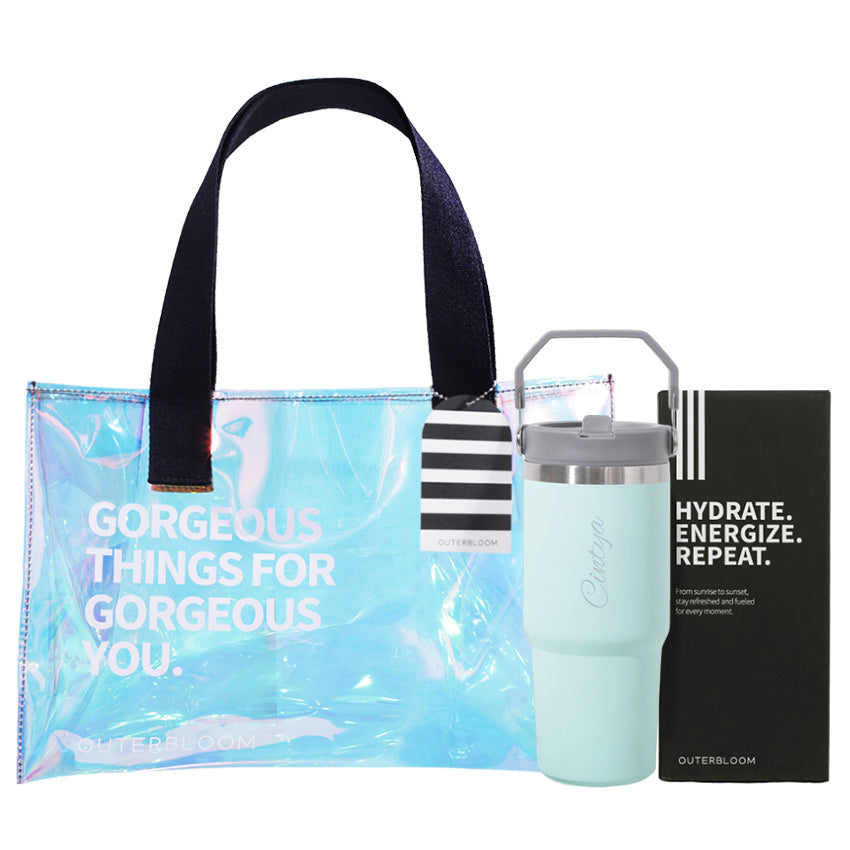 Outerbloom Personalized  Tumbler Titan Light Cyan - 500 mL