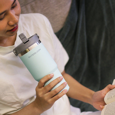 Outerbloom Personalized  Tumbler Titan Light Cyan - 500 mL