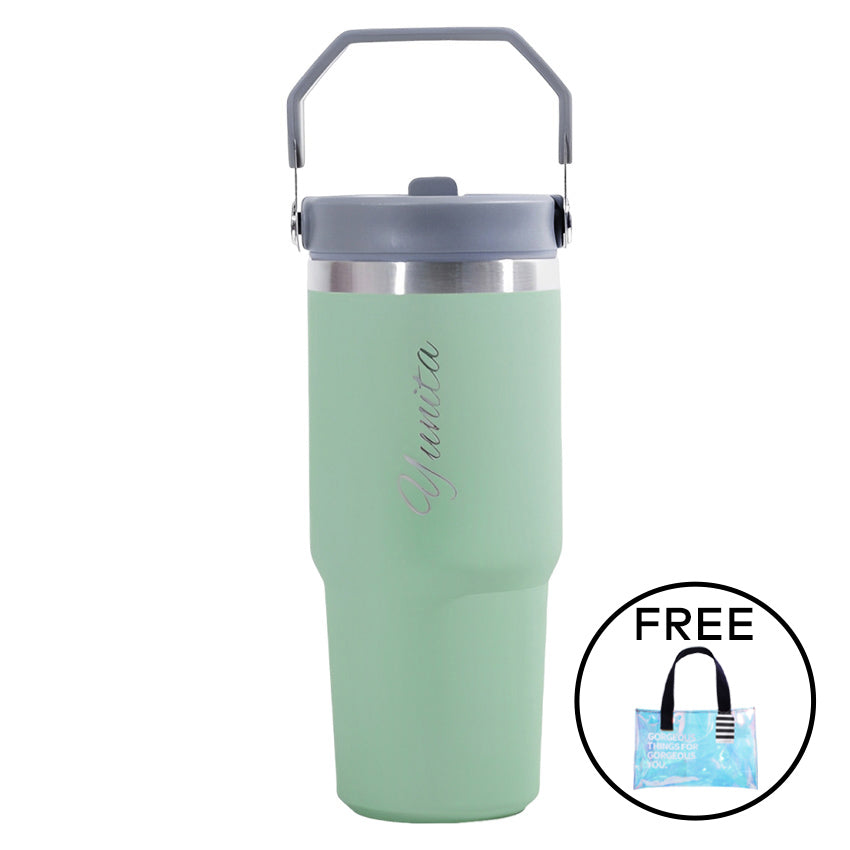Outerbloom Personalized Tumbler Titan Green Verde - 500 mL