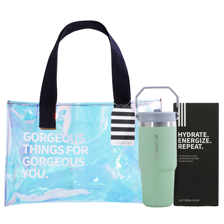 Outerbloom Personalized Tumbler Titan Green Verde - 500 mL