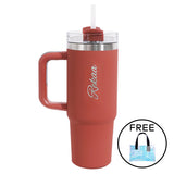 Outerbloom Personalized Tumbler Titan Terra Sunset with Straw - 900 mL