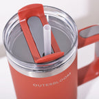 Outerbloom Personalized Tumbler Titan Terra Sunset with Straw - 900 mL
