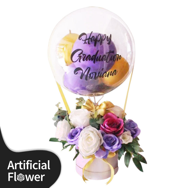 Violet Victory Balloon Artificial
