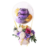 Violet Victory Balloon Artificial